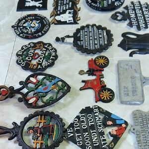 Vintage Cast Iron Wall Plaques
